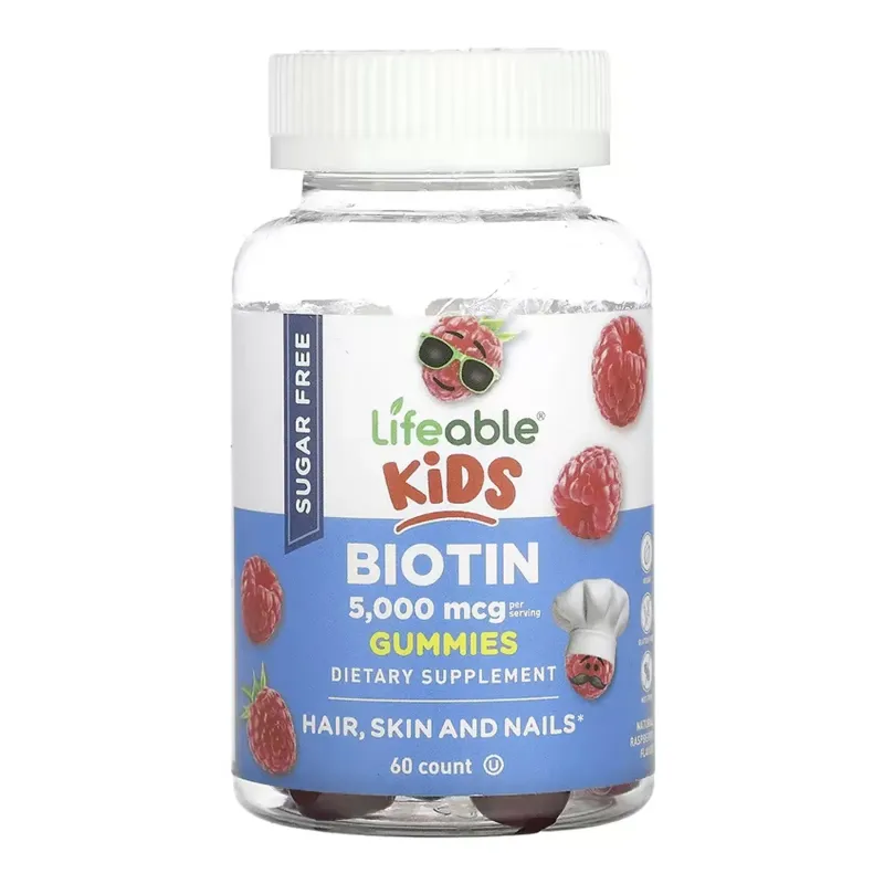 Lifeable Biotin 5000 мкг Kids Sugar Free, 60 жув. цукерок