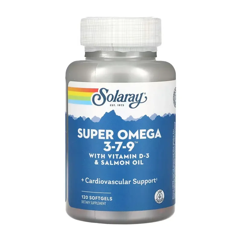 Solaray Super Omega 3-7-9, 120 гел. капс.