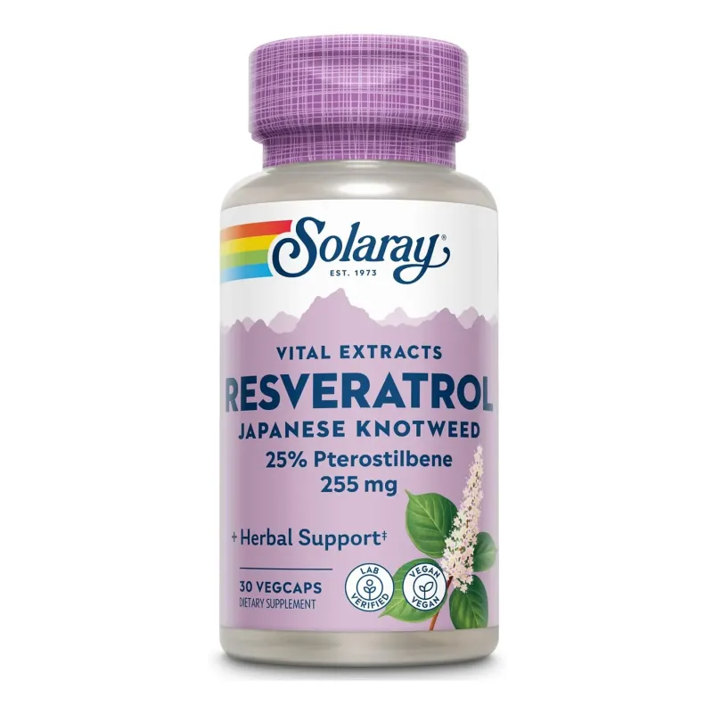 Solaray Super Resveratrol with Pterost 250 мг, 30 вег. капс.