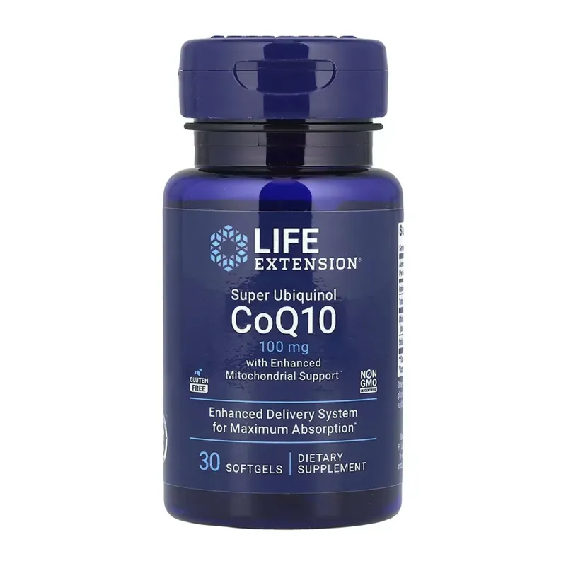 Life Extension Super Ubiquinol CoQ10 with Enhanced Mitochondrial Support™ 100 мг, 30 гел. капс.