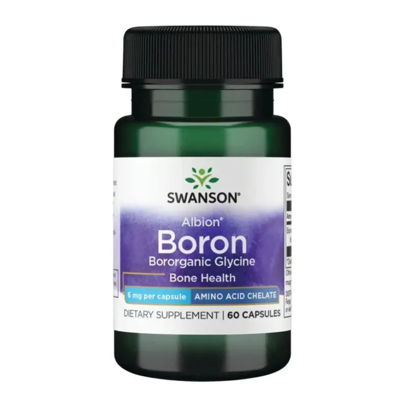 Swanson Boron Boroganic Glycine 6 мг, 60 капс.