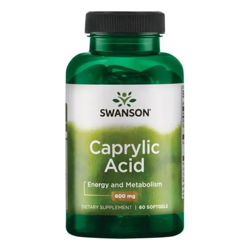 Swanson Caprylic Acid 600 мг, 60 гел. капс.
