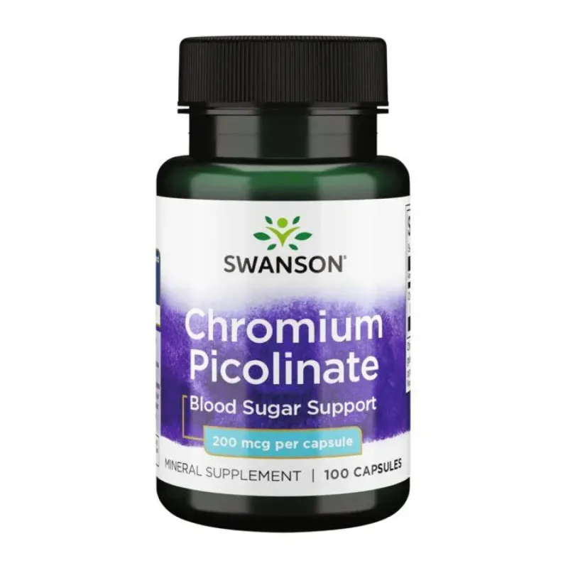 Swanson Chromium Picolinate 200 мг, 100 капс.