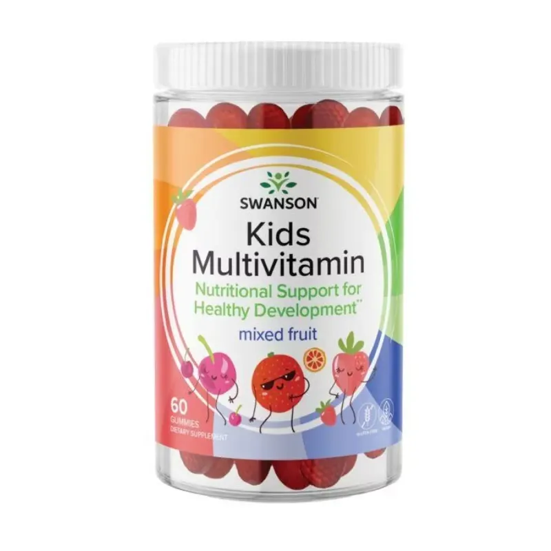 Swanson Kids Multivitamin, 60 жув. цукерок, Фруктовий мікс
