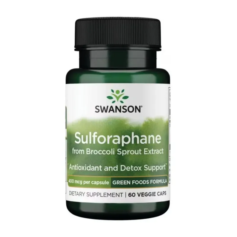 Swanson Sulforaphane from Broccoli Sprout Extract 400 мкг, 60 вег. капс.