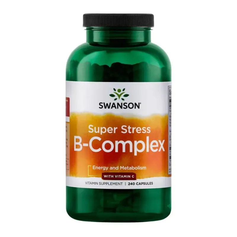 Swanson Super Stress B-Complex with Vitamin C, 240 капс.