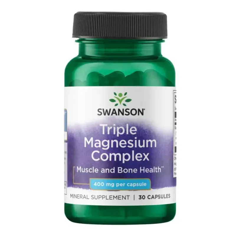 Swanson Triple Magnesium Complex 400 мг, 30 капс.