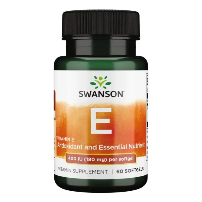 Swanson Vitamin E 400 МО, 60 капс.