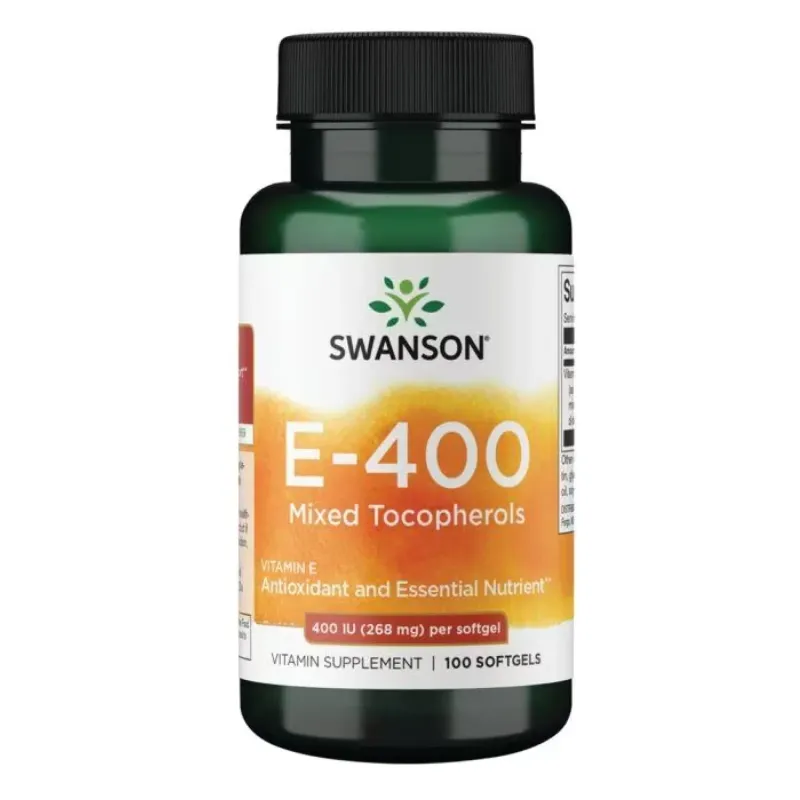 Swanson Vitamin E Mixed Tocopherols 400 МО, 100 гел. капс.