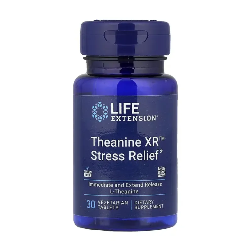 Life Extension Theanine XR™ Stress Relief, 30 табл.