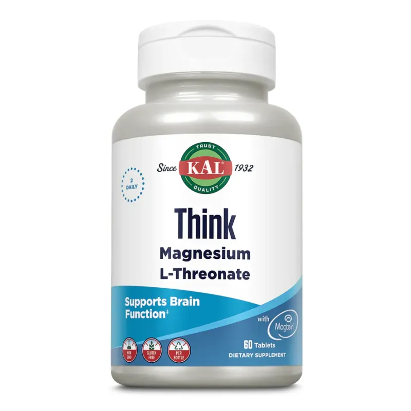 KAL Think Magnesium L-Threonate, 60 табл.