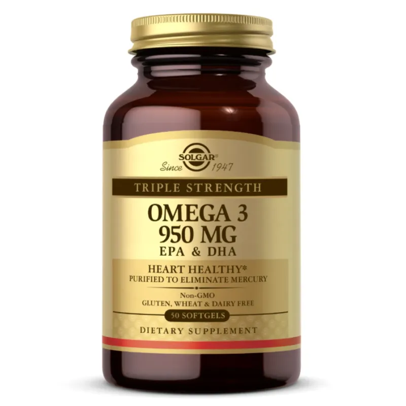 Solgar Triple Strength Omega-3 950 мг, 50 гел. капс.