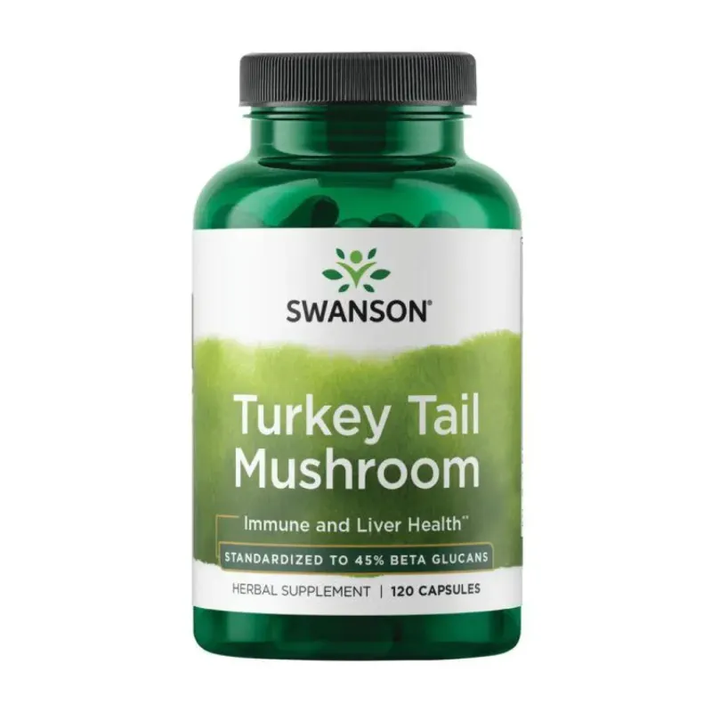 Swanson Turkey Tail Mushroom 500 мг, 120 капс.