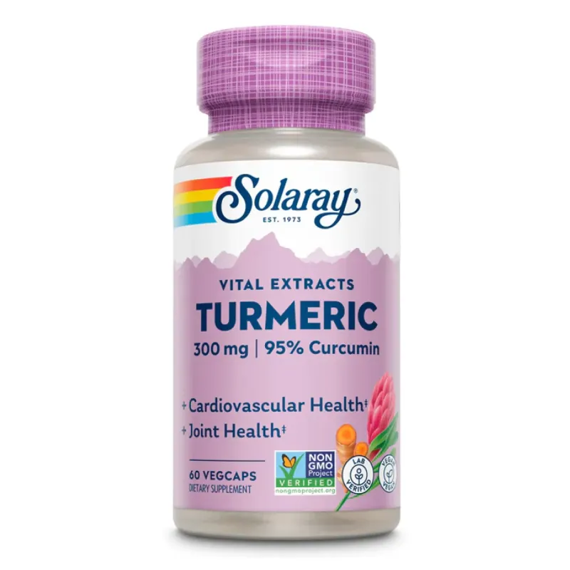 Solaray Turmeric Root Extract 300m, 60 вег. капс.