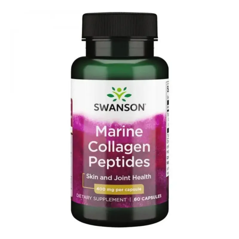 Swanson Type I Hydrolyzed Marine Collagen Peptides 400 мг, 60 капс.