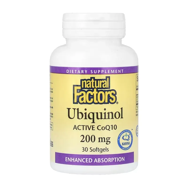 Natural Factors Ubiquinol CoQ10 200 мг, 30 гел. капс.