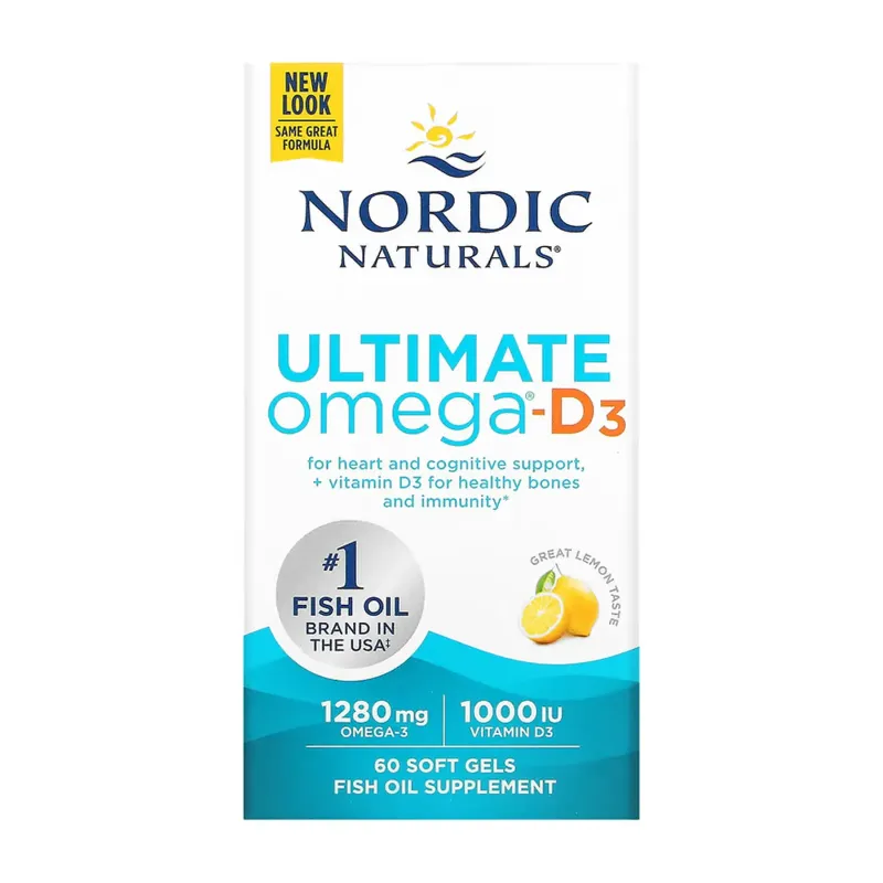 Nordic Naturals Ultimate Omega-D3, 60 гел. капс.
