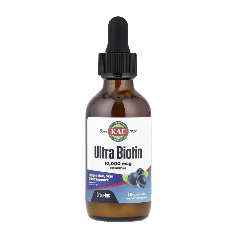 KAL Ultra Biotin 10000 мкг, 59 мл, Ягідний мікс