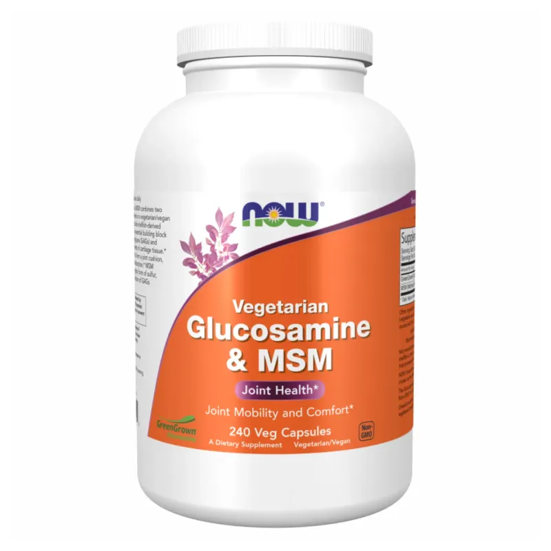 NOW Foods Veg Glucosamin & MSM 500/500, 240 вег. капс.
