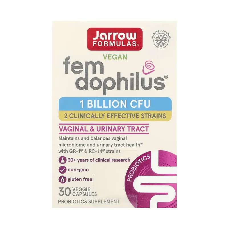 Jarrow Formulas Vegan Fem Dophilus® 1 Billion Cfu, 30 вег. капс.