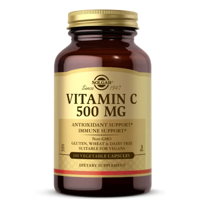 Solgar Vitamin C 500 мг, 100 вег. капс.