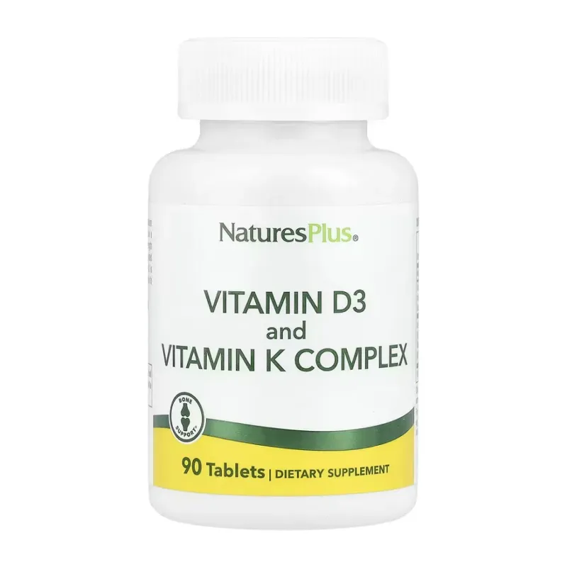 Nature's Plus Vit D3 K2 2500 МО/120 мкг, 90 табл.