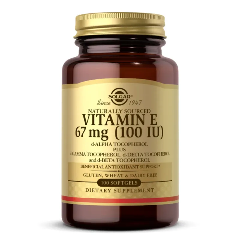Solgar Vitamin E 67 мг (100 МО) Mixed, 100 гел. капс.