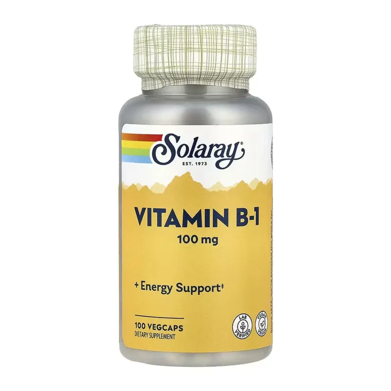 Solaray Vitamin B-1 100 мг, 100 вег. капс.