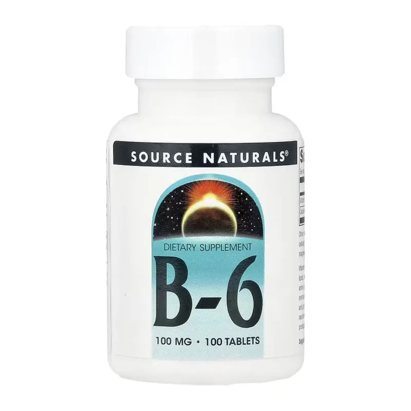 Source Naturals Vitamin B-6 100 мг, 100 табл.