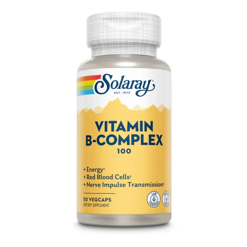 Solaray Vitamin B-Complex 100, 50 вег. капс.
