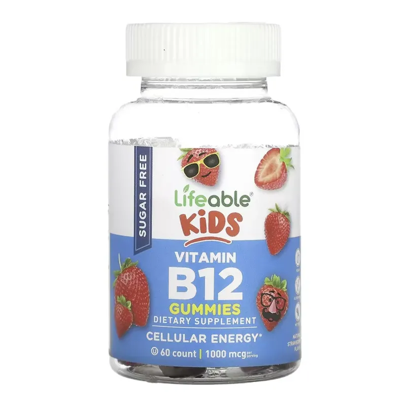 Lifeable Vitamin B12 Kids Sugar Free, 60 жув. цукерок