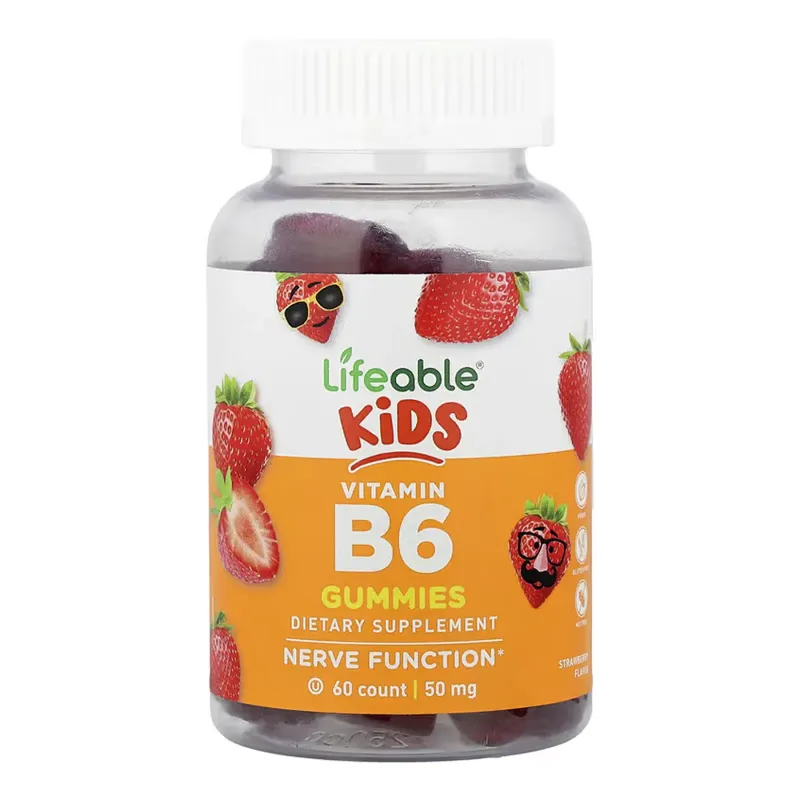 Lifeable Vitamin B6 Kids, 60 жув. цукерок