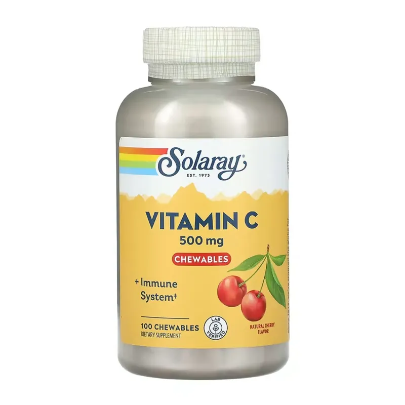 Solaray Vitamin C 500 мг, 100 жув. табл.