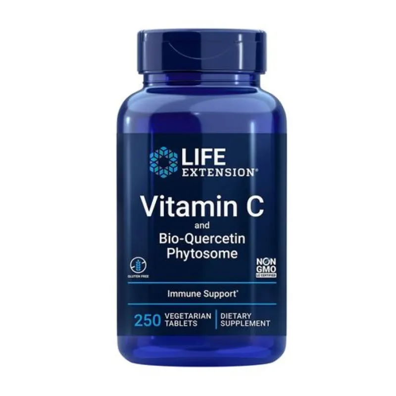 Life Extension Vitamin C and Bio-Quercetin Phytosome, 250 табл.