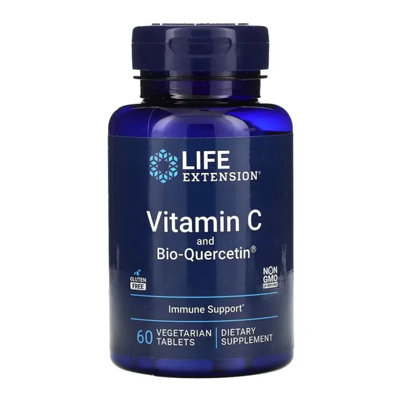 Life Extension Vitamin C & Bio-Quercetin Phytosome, 60 вег. капс.