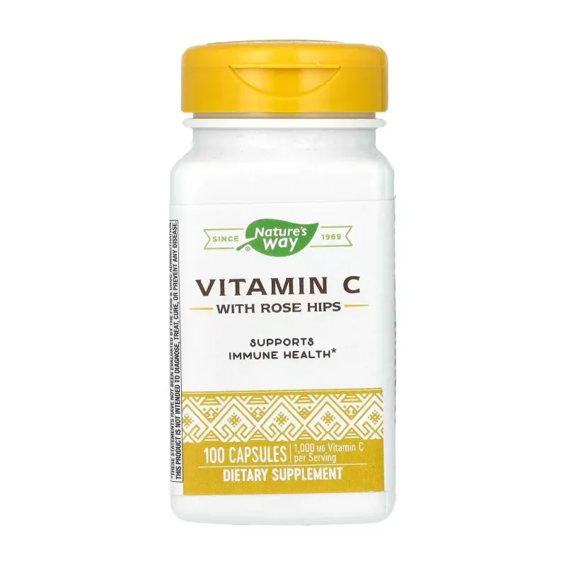 Nature's Way Vitamin C Rose Hips, 100 капс.