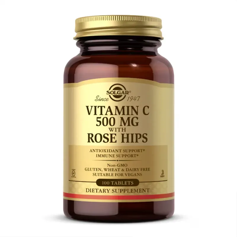 Solgar Vitamin C with Rose Hips 500 мг, 100 табл.