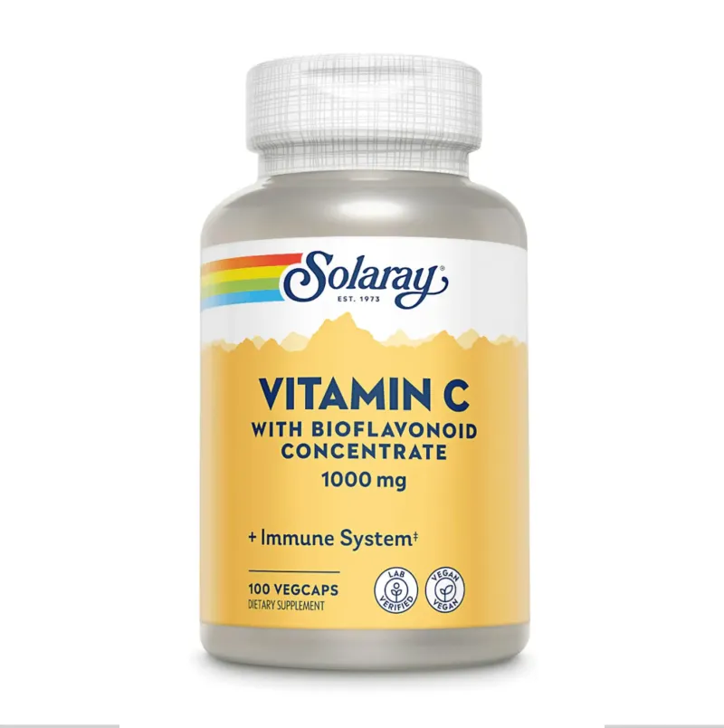 Solaray Vitamin C with Rose Hips, Acerola & Bioflavonoids 1000 мг, 100 вег. капс.