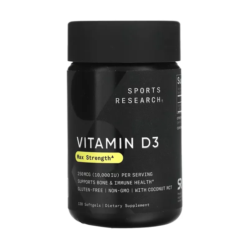 Sports Research Vitamin D3 10000 МО, 120 гел. капс.