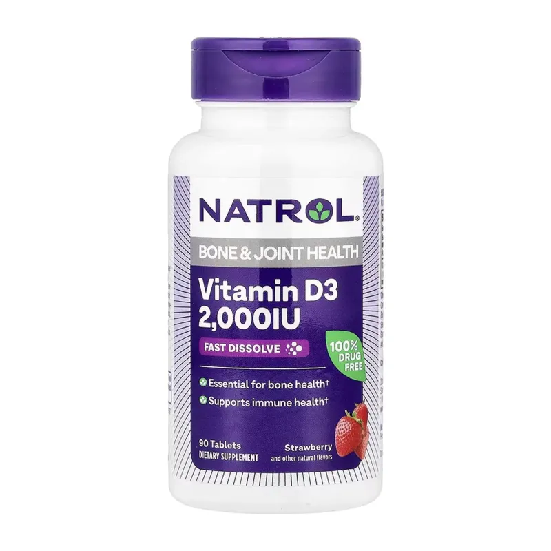 Natrol Vitamin D3 2000 МО Fast Dissolve, 90 табл.