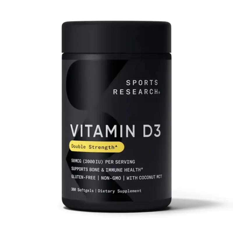 Sports Research Vitamin D3 2000 МО, 360 гел. капс.