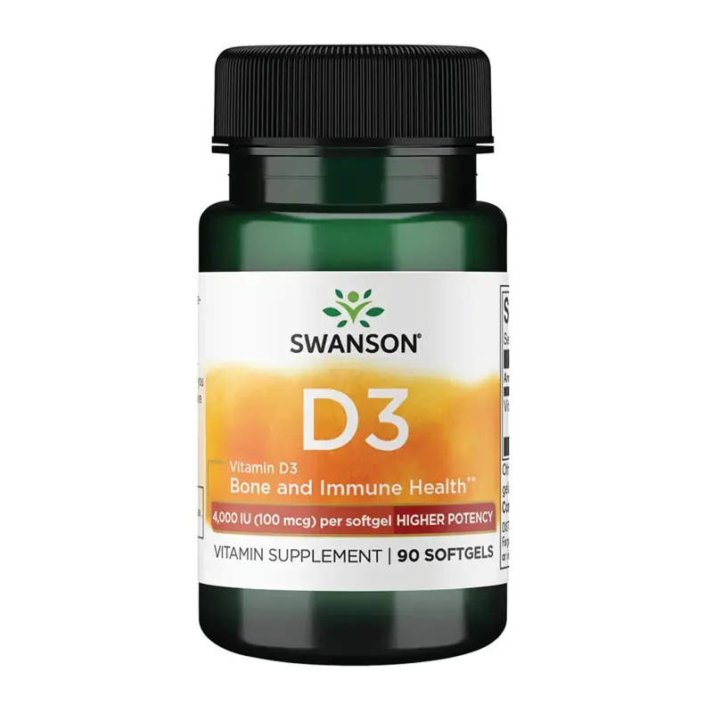 Swanson Vitamin D3 4000 МО (100 мкг), 90 гел. капс.
