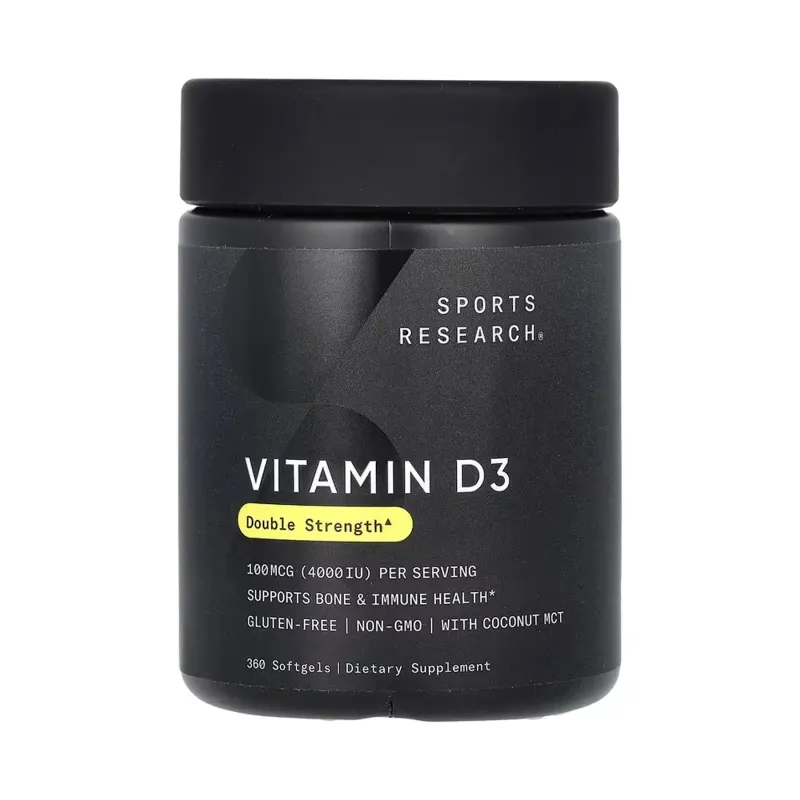 Sports Research Vitamin D3 4000 МО, 360 гел. капс.