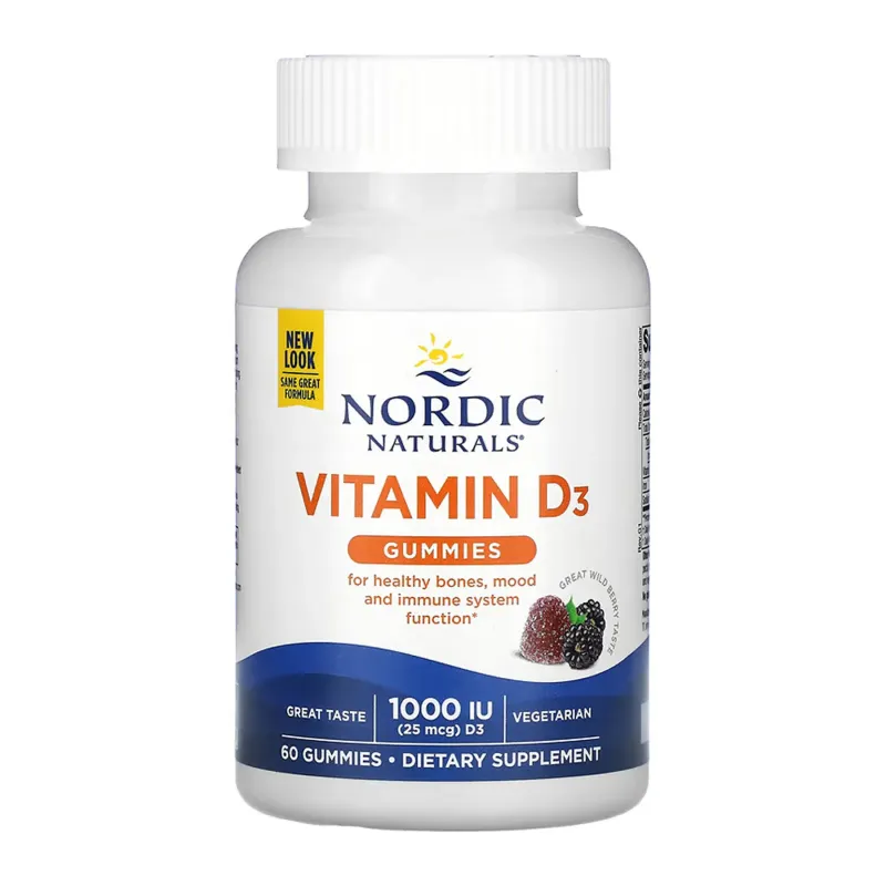 Nordic Naturals Vitamin D3, 60 жув. цукерок