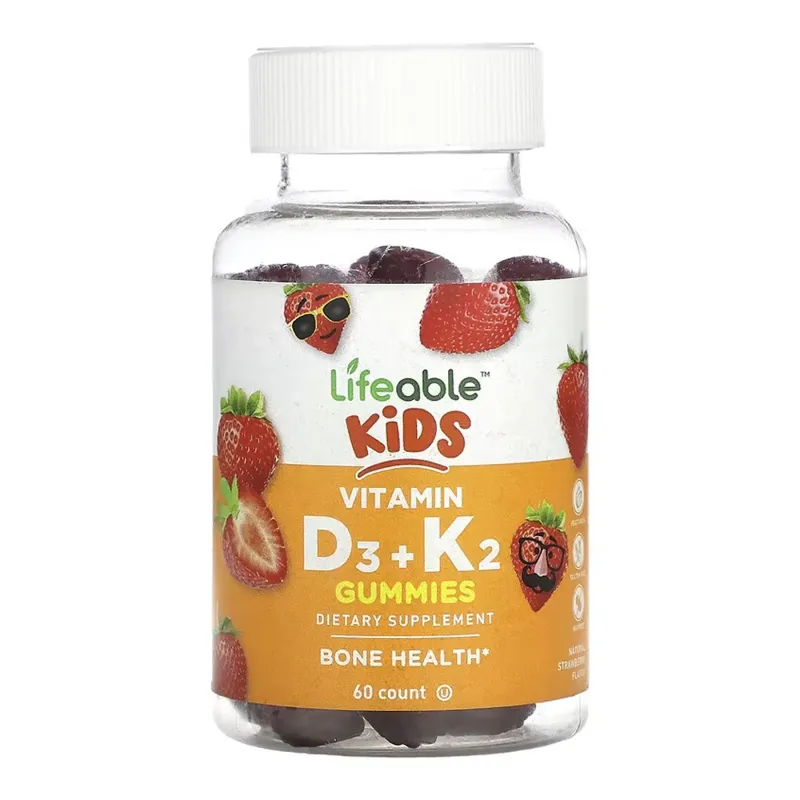 Lifeable Vitamin D3 + K2 Kids, 60 жув. цукерок