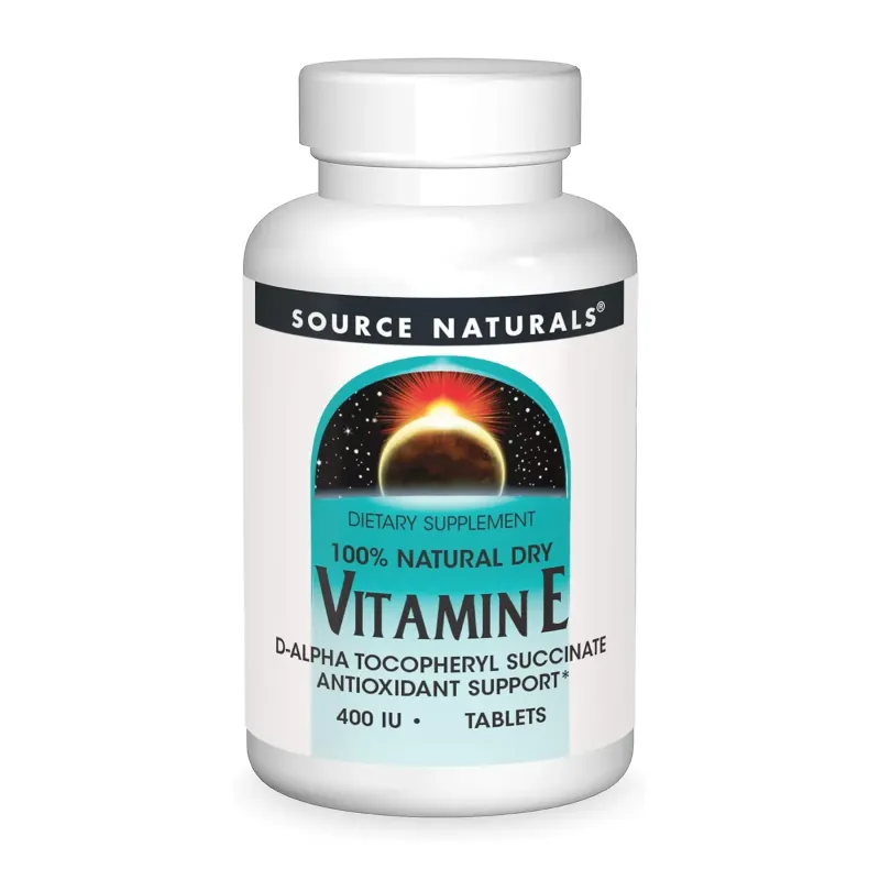 Source Naturals Vitamin E 400 МО D-Alpha Tocopherol, 100 табл.