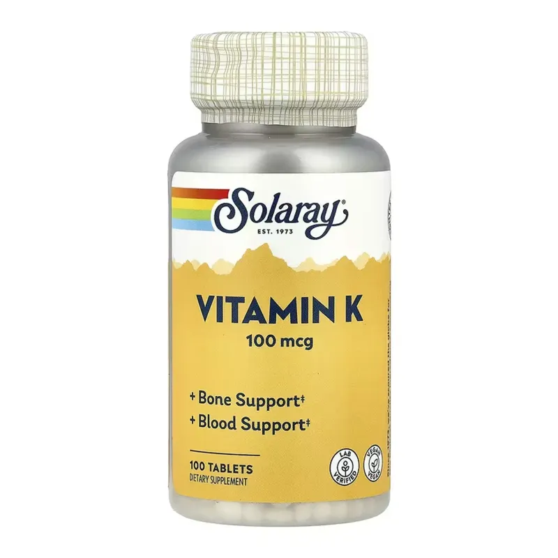 Solaray Vitamin K-1 100 мкг, 100 табл.