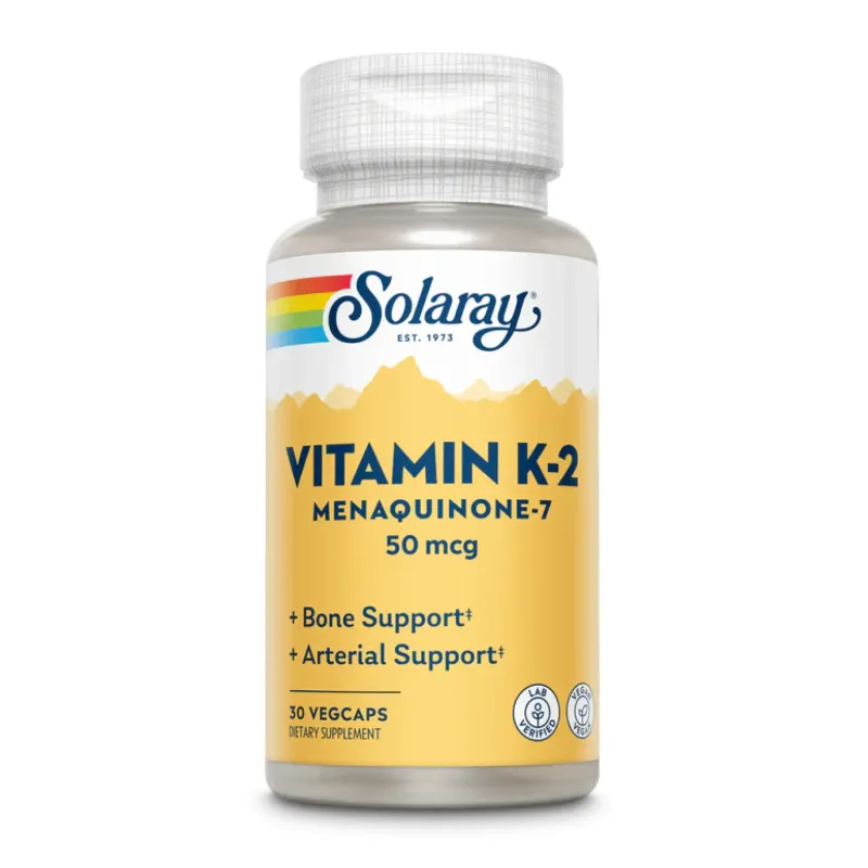 Solaray Vitamin K-2 MK-7 50 мкг, 30 вег. капс.