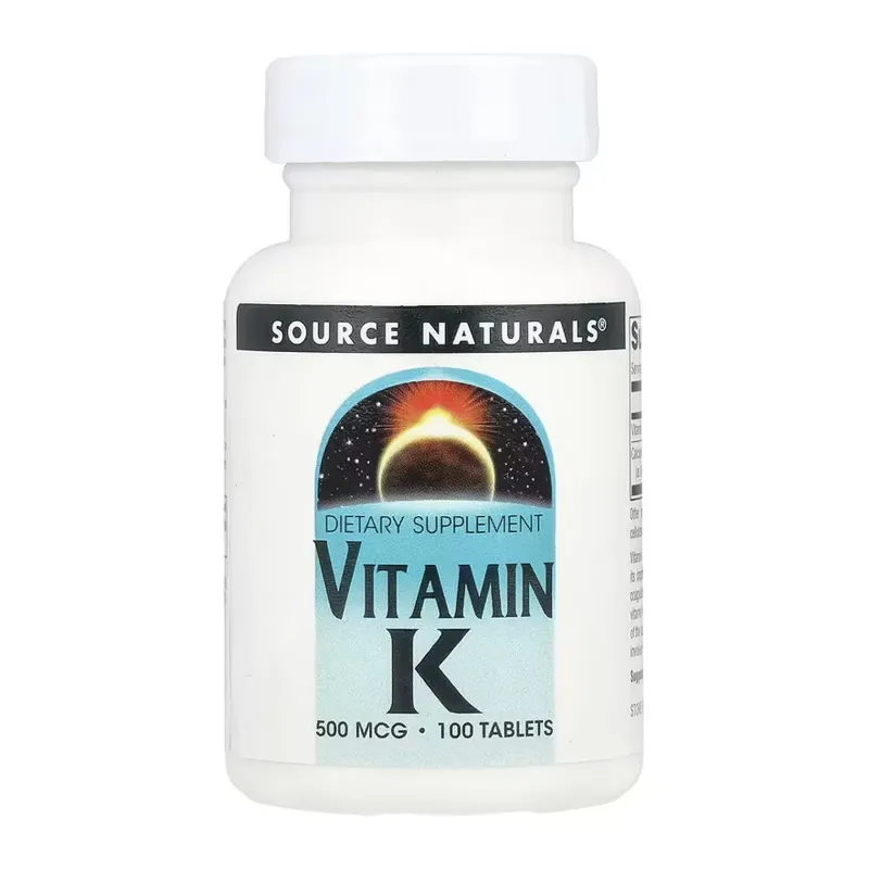 Source Naturals Vitamin K 500 мкг, 100 табл.