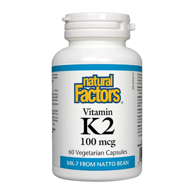Natural Factors Vitamin K2 100 мкг, 60 вег. капс.